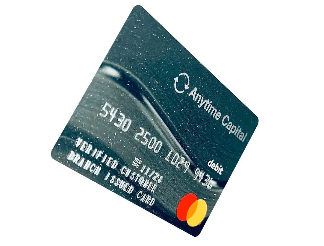 Anytime Capital business account and Mastercard debit card